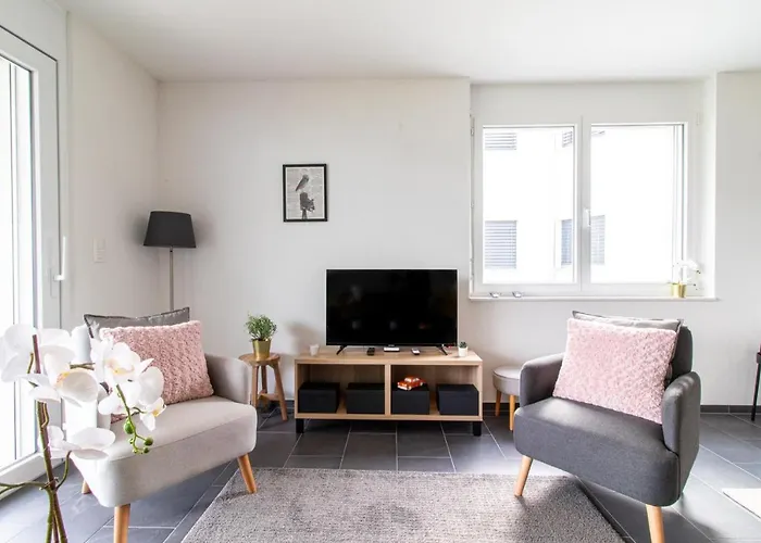 Modern 2 Bedrooms At Le Bouveret. Self-checkin.